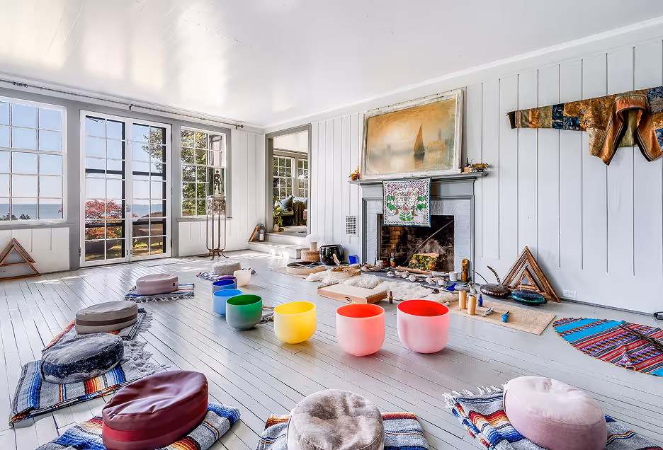 Interior of the waterfront home